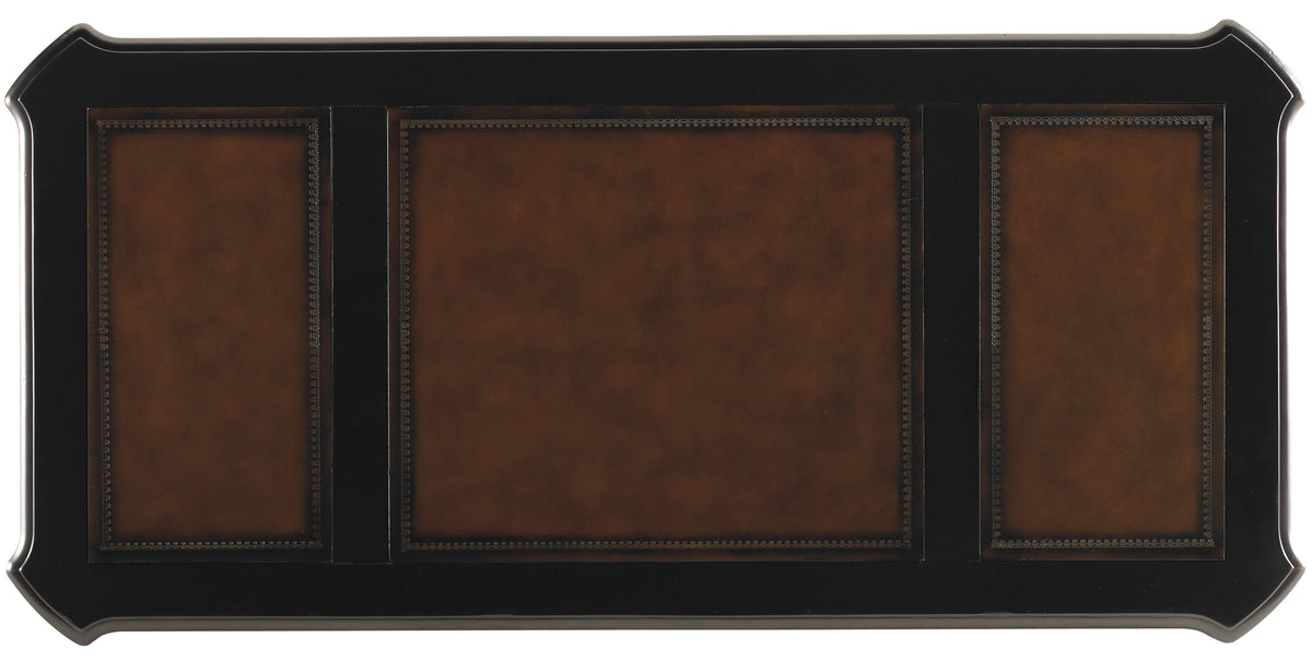 Telluride 76'' Executive Desk withleather Panels
