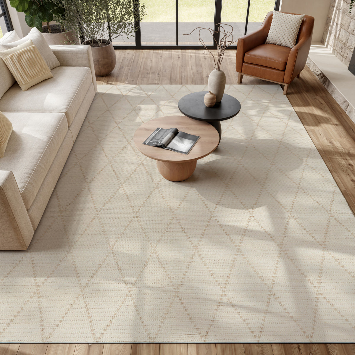 Azure AZU01 Ivory Rug