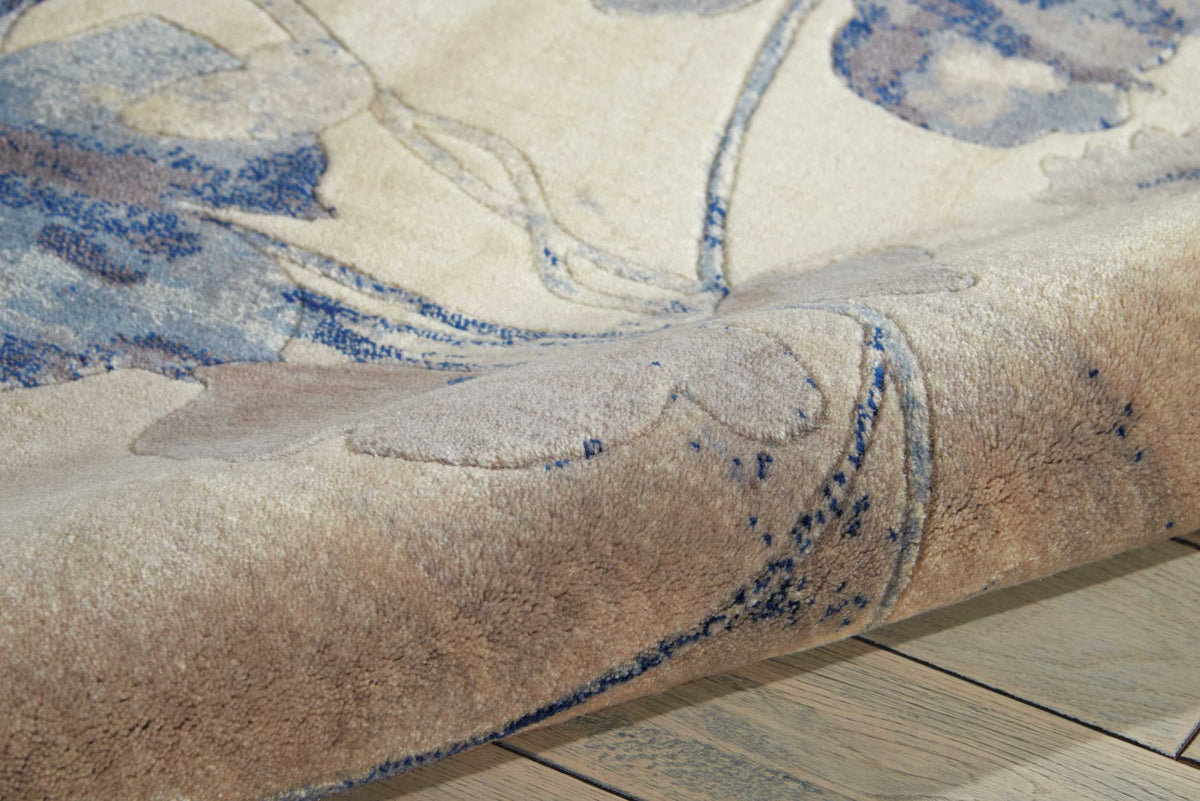 Somerset ST18 Ivory Blue Rug