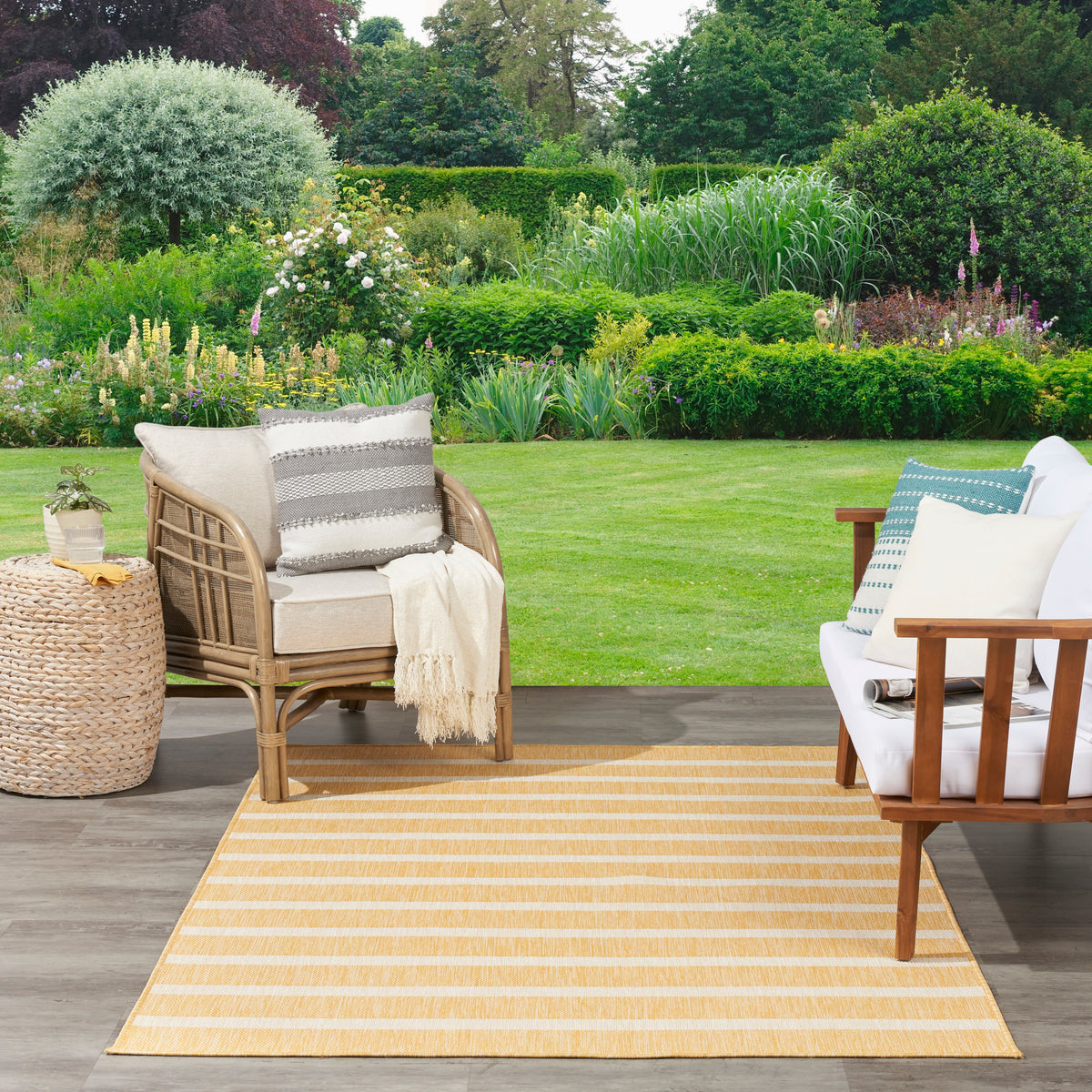 Positano POS03 Yellow Ivory Rug