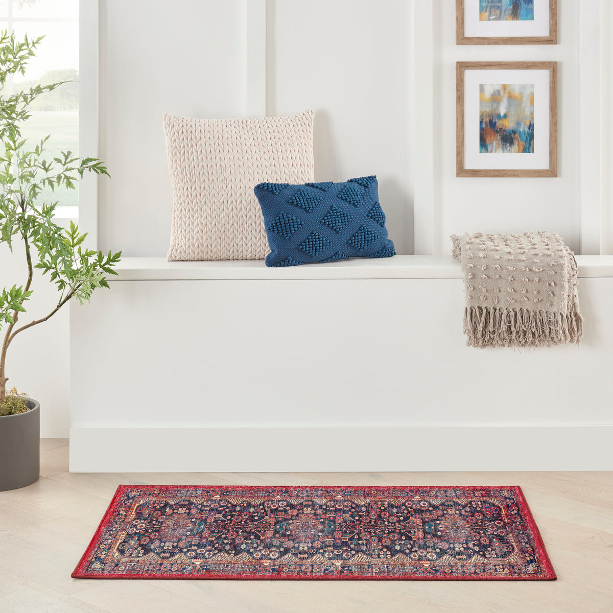 Fulton FUL04 Red Rug