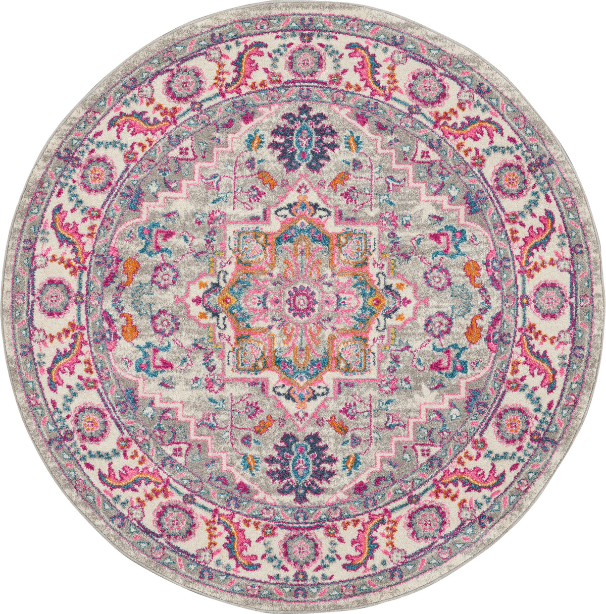 Passion PSN20 Light Grey Pink Rug