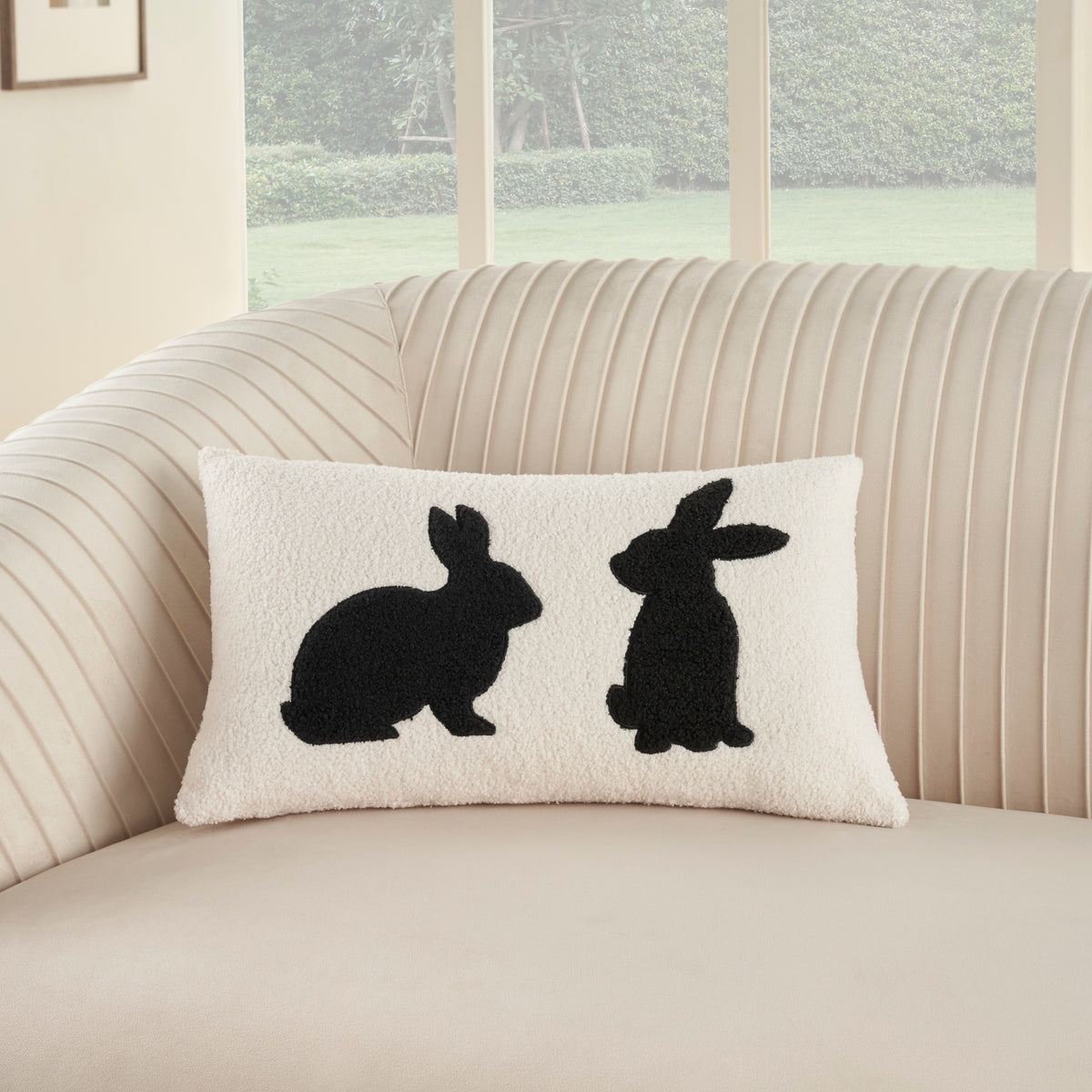 Pet Pillows & Access L0492 Black 12" x 21" Throw Pillows