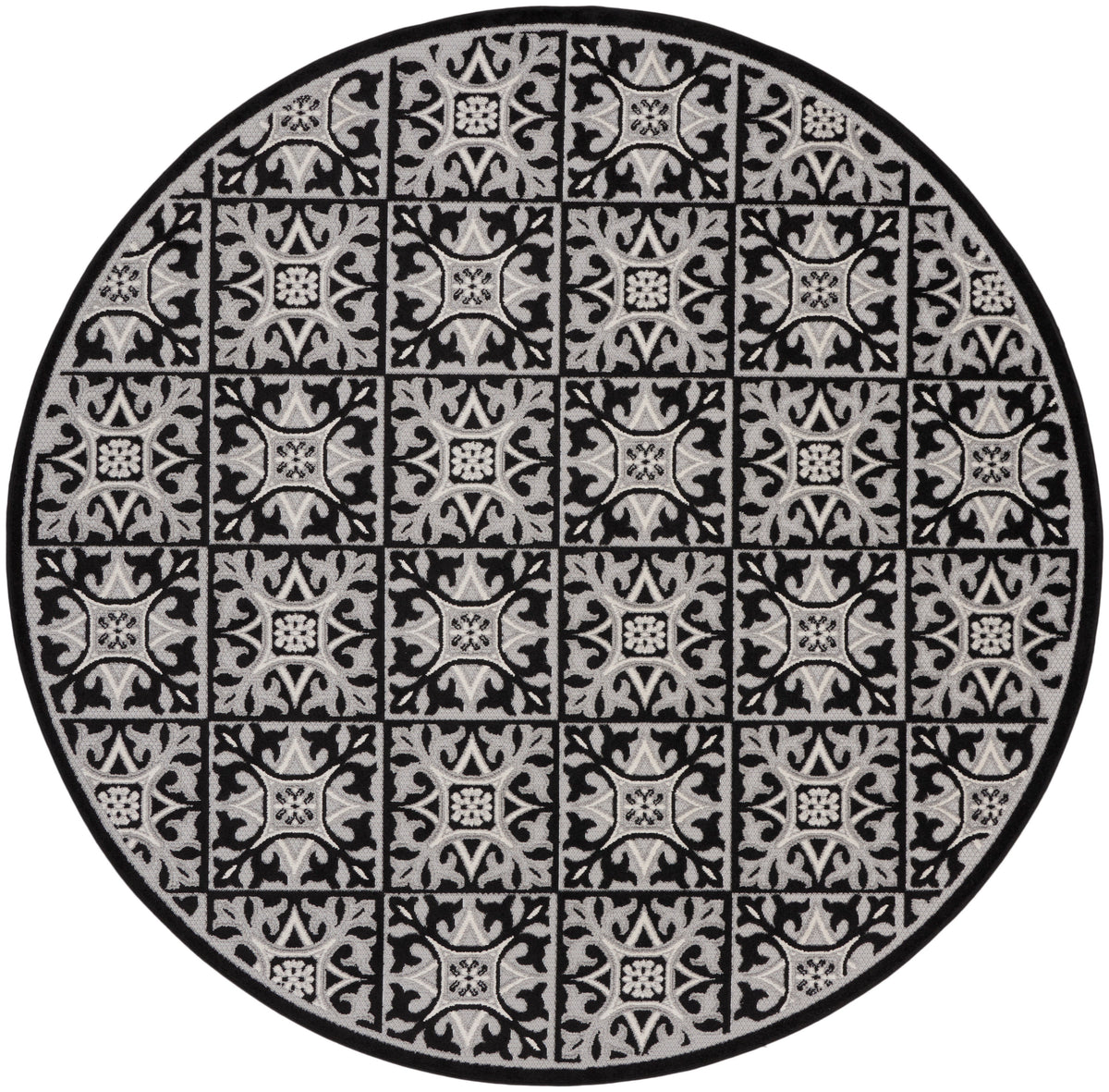 Aloha ALH34 Black White Rug