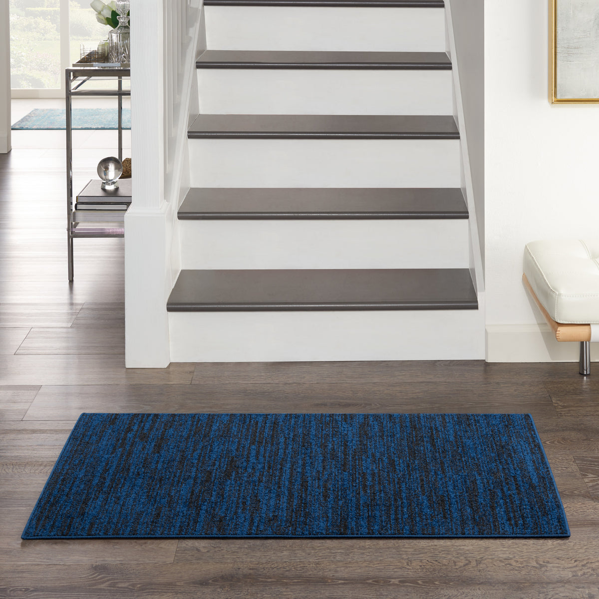 Nourison Essentials NRE01 Midnight Blue Rug