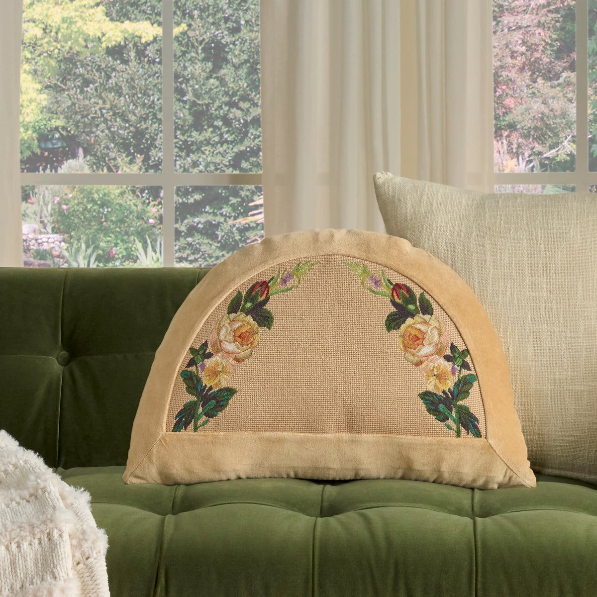 Vintage Pillow V8430 Beige 16" x 24" Throw Pillows