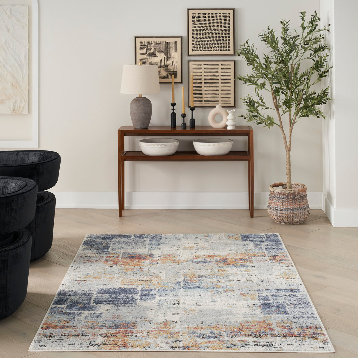 Motion MTT03 Blue Multicolor Rug