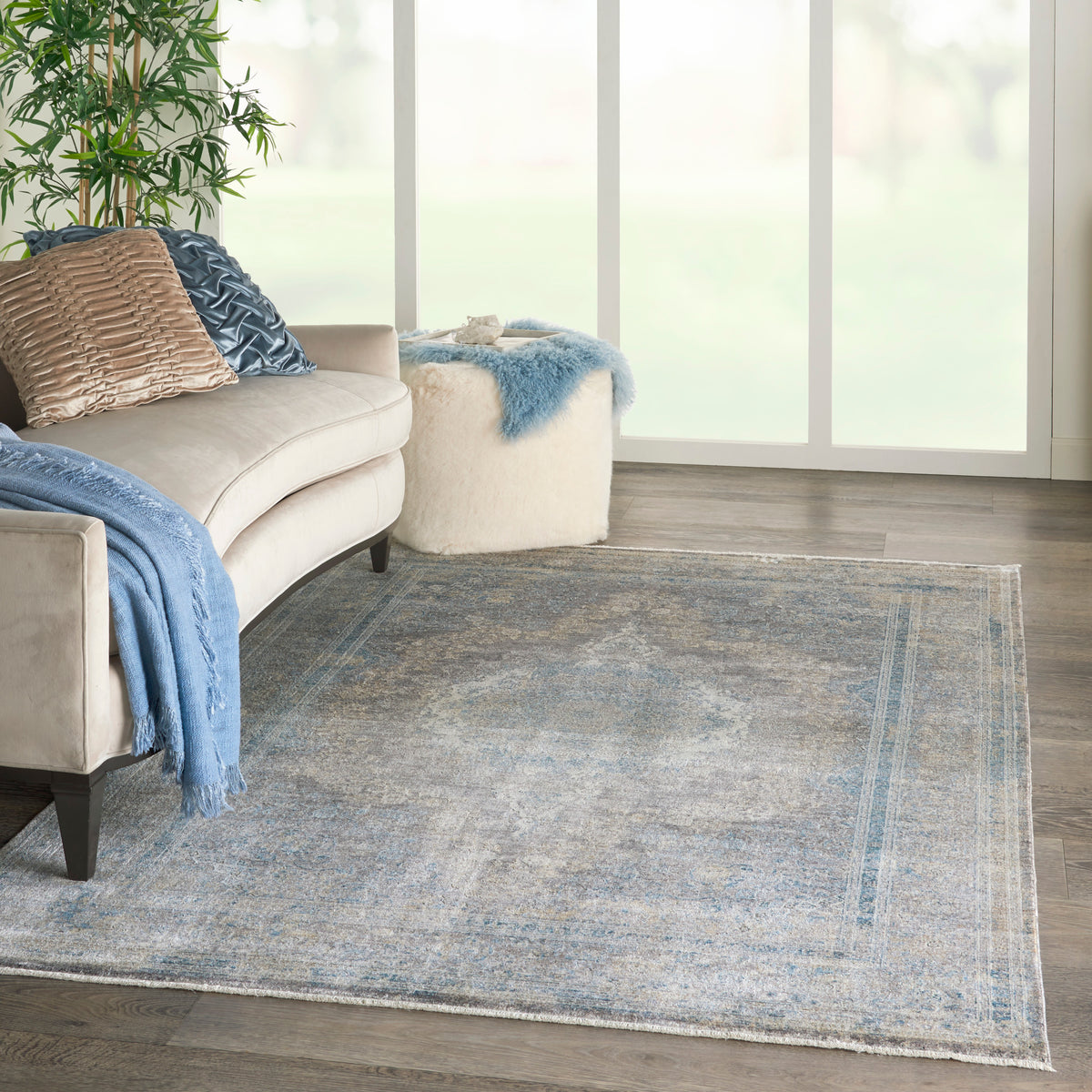 Starry Nights STN06 Cream Blue Rug