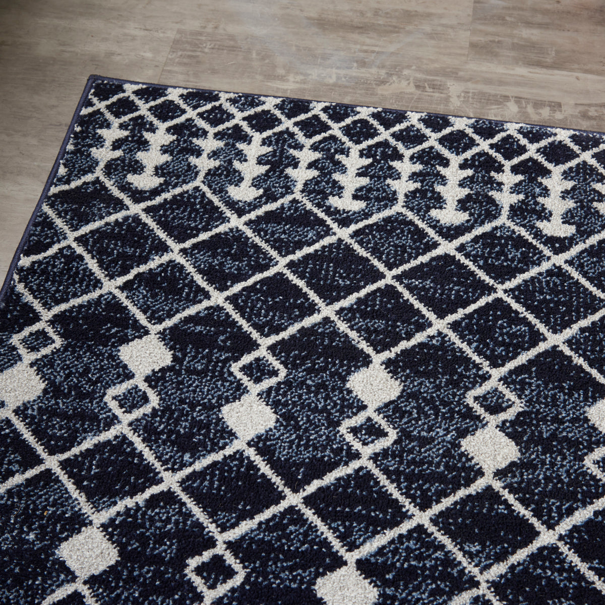 Palermo PMR03 Navy/Grey Rug