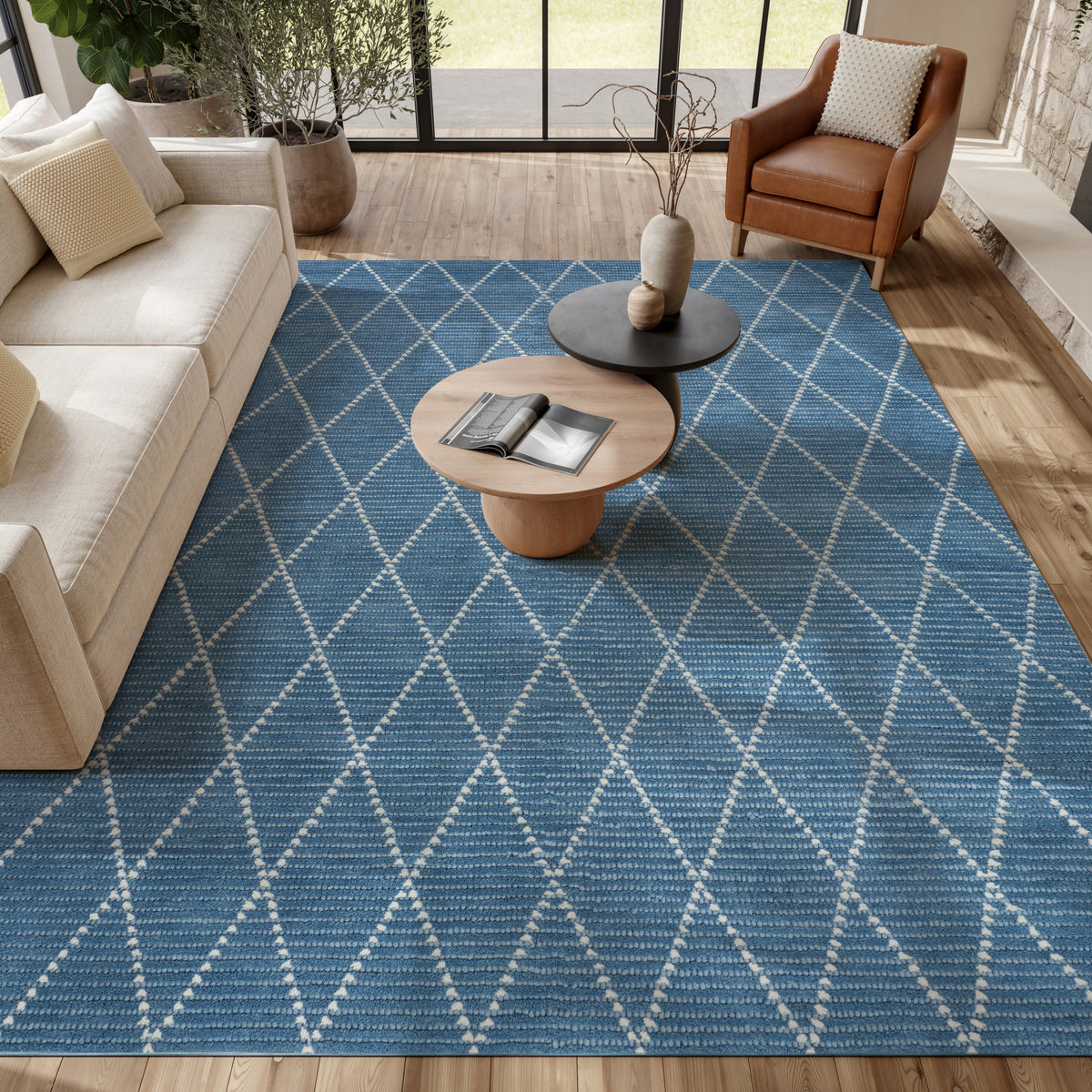 Azure AZU01 Navy Rug