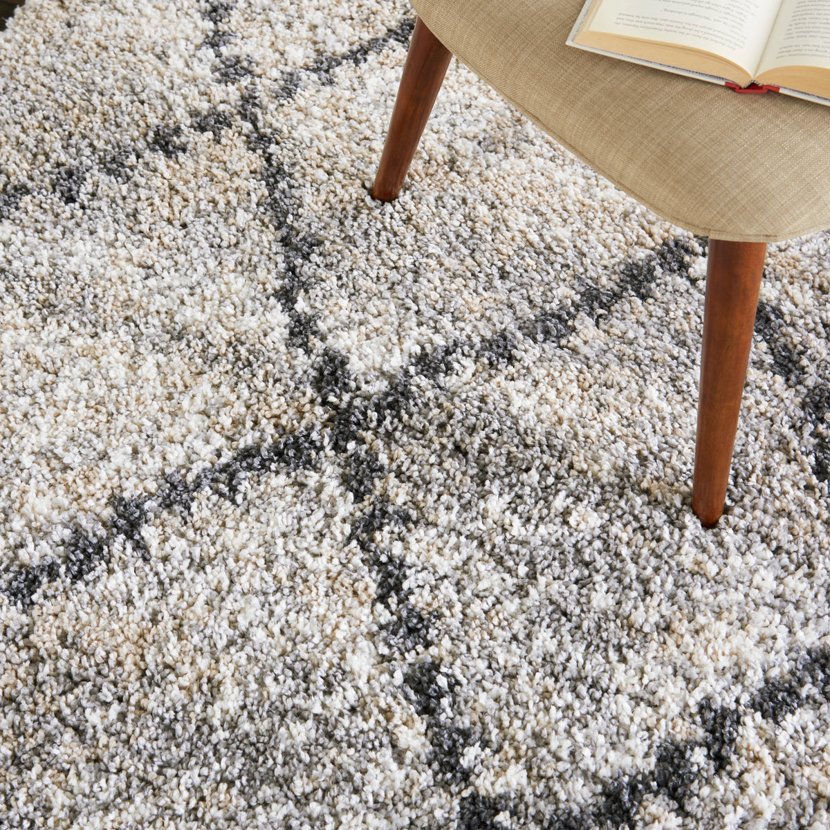 Oslo Shag OSL01 Silver Grey Rug