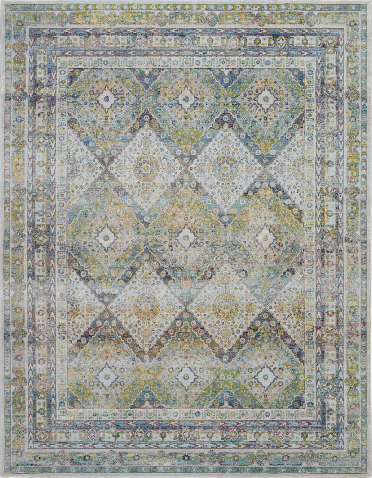 Ankara Global ANR07 Blue Green Rug