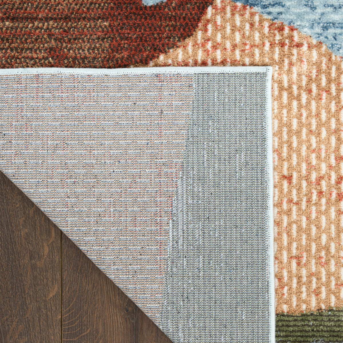 Nordic NRC18 Blue Multicolor Rug