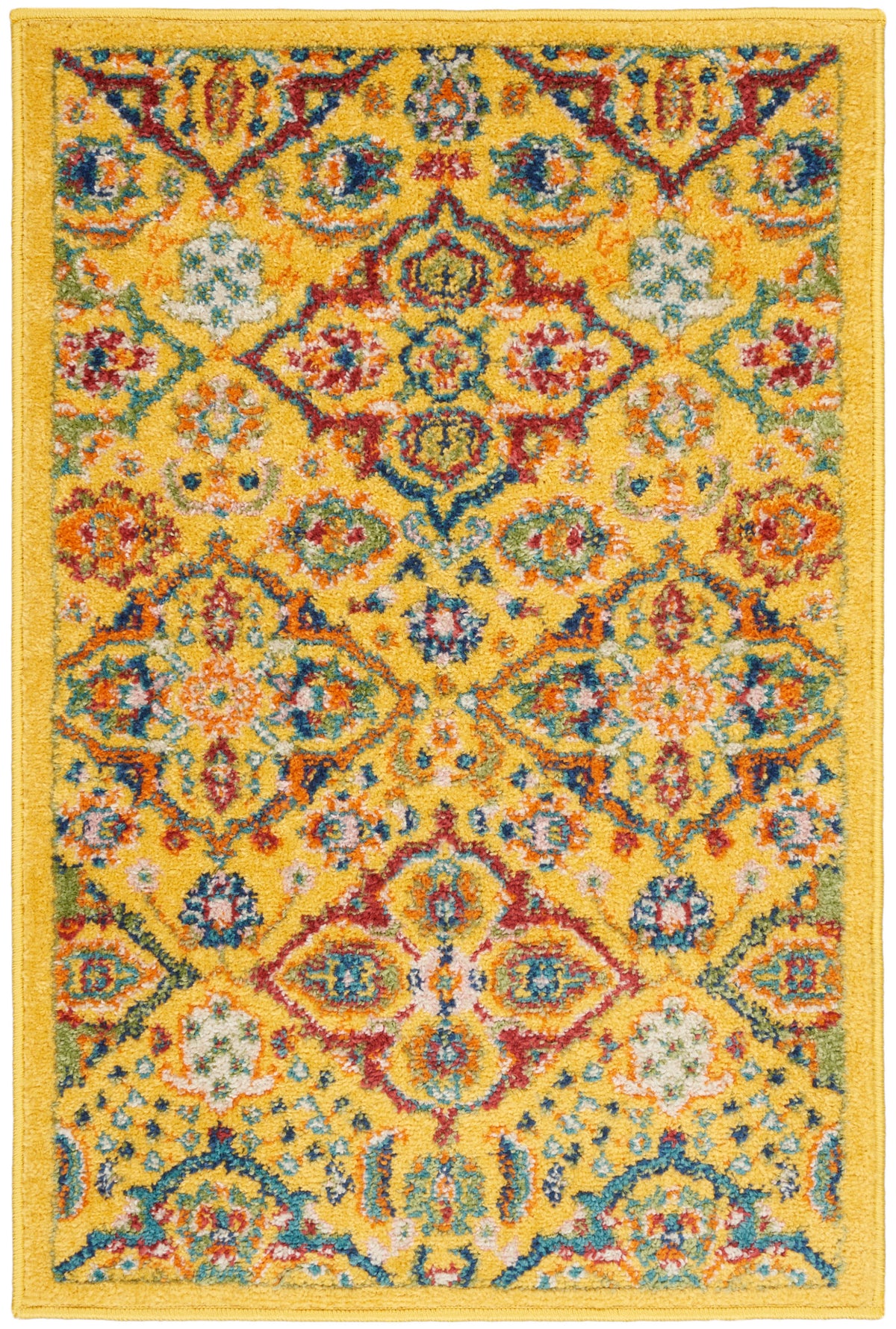 Allur ALR03 Yellow Multicolor Rug