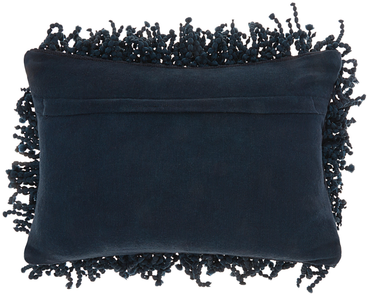 Shag DC105 Navy 14" x 20" Throw Pillows