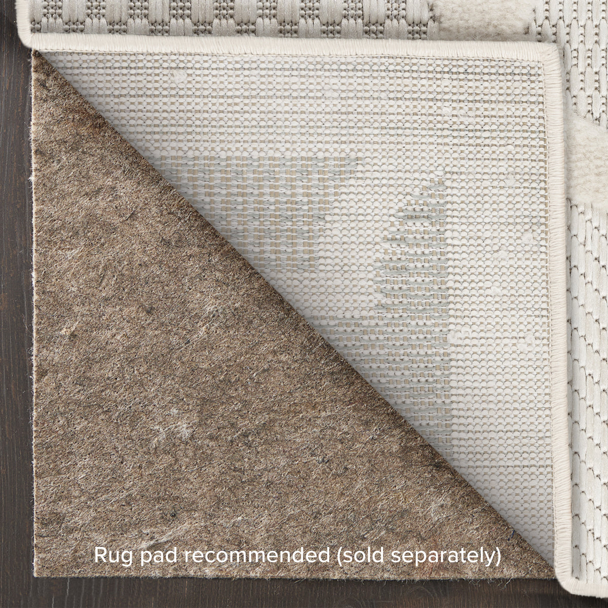 Easy Care NES01 Ivory White Rug