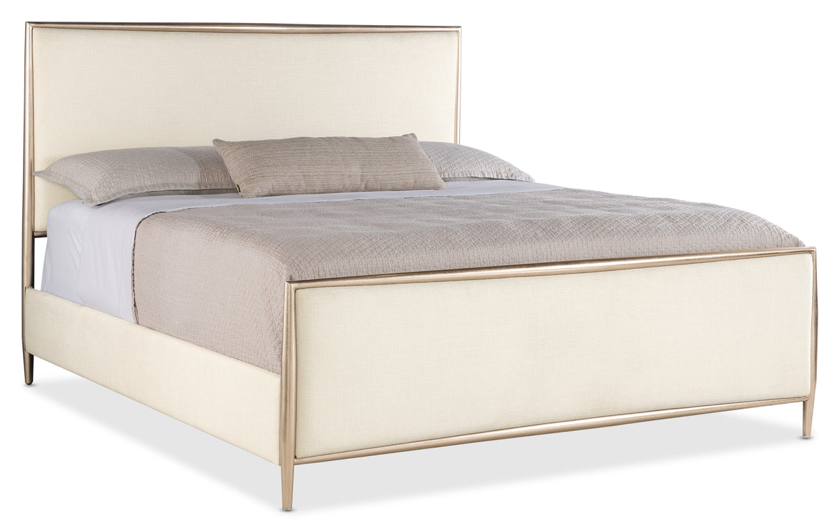 Westwood Queen Upholstered Metal Bed