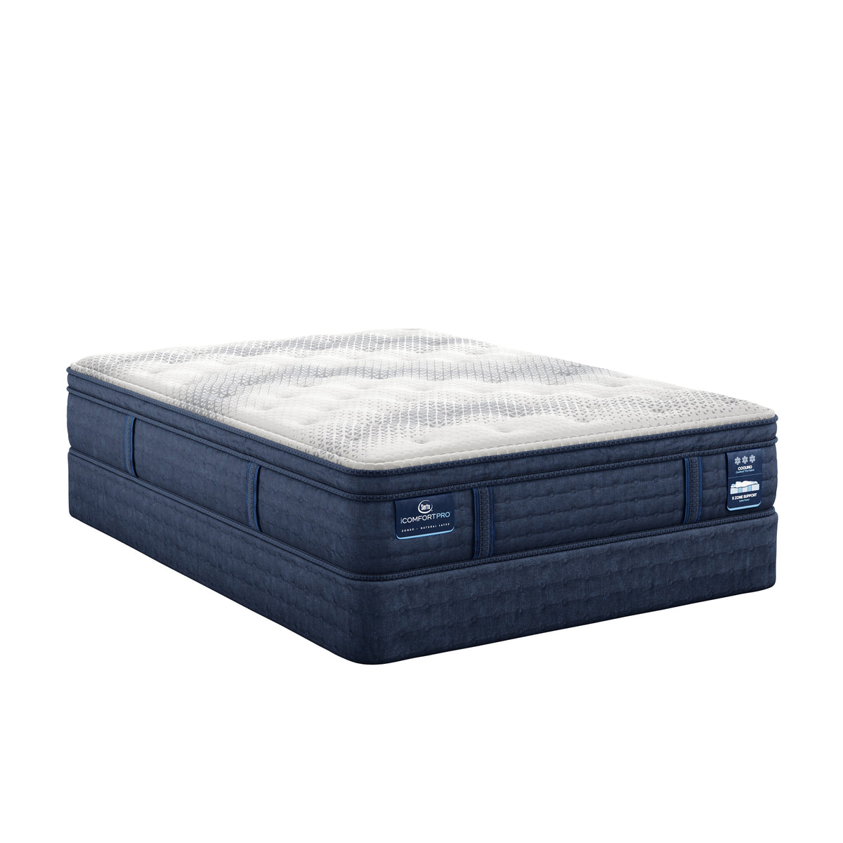 iComfortPro Dartmouth 15" Latex Foam Plush Pillow Top Mattress