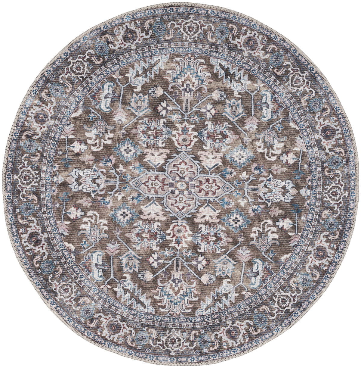 New Concept Washables SR104 Olive Ivory Rug