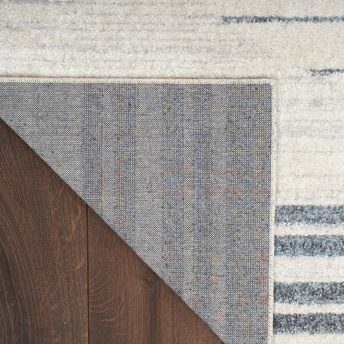 Astra Machine Washable ASW04 Ivory Blue Rug