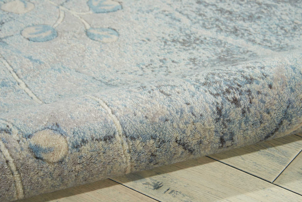 Somerset ST74 Silver Blue Rug