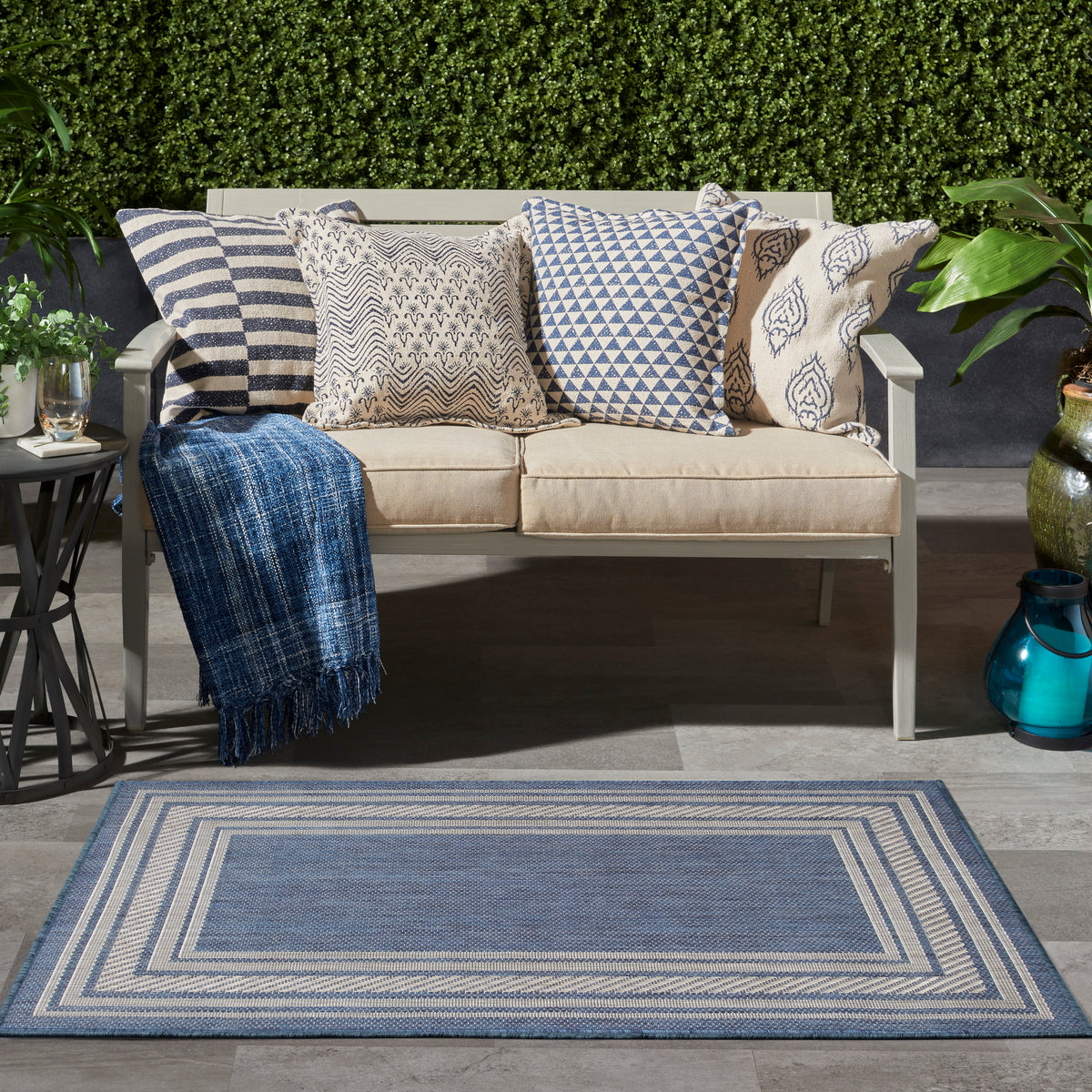 Horizon Indoor/Outdoor HOZ03 Denim Rug