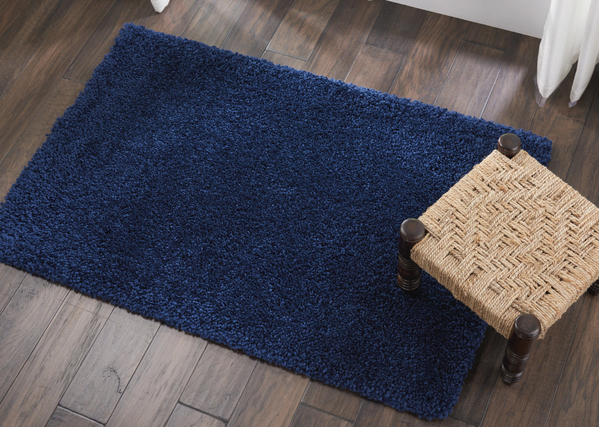 Malibu Shag MSG01 Navy Rug