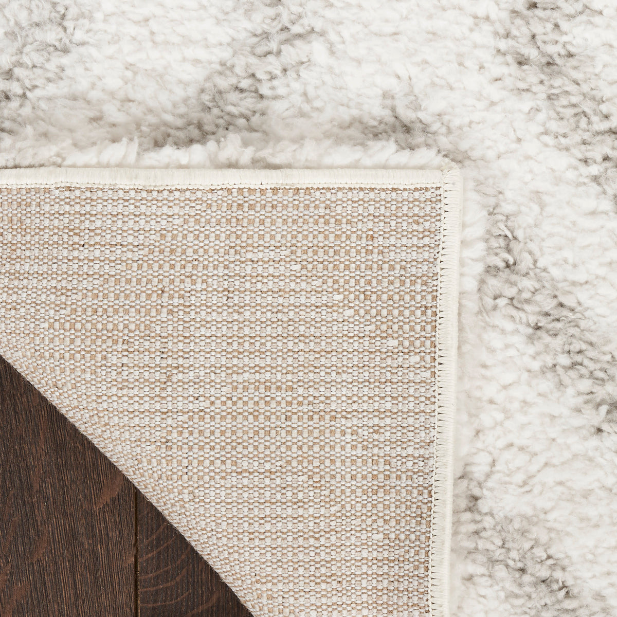 Modern Shag MMD01 Ivory Silver Rug