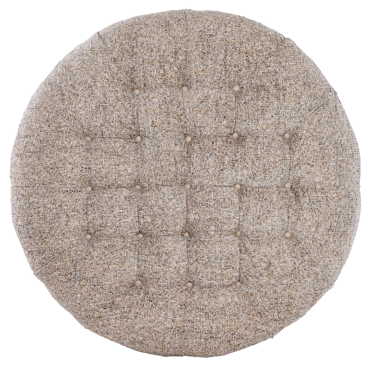 XL Well-Rounded Tufted Round Ottoman
