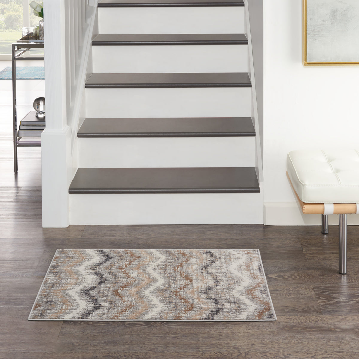 Elation ETN04 Grey Ivory Rug