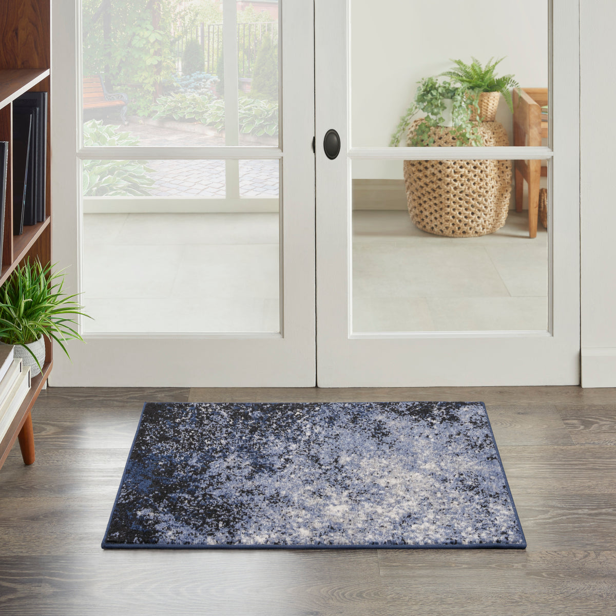 Passion PSN10 Light Blue Black Rug