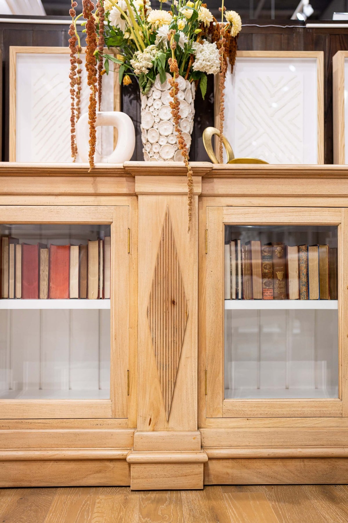 Narbonne Sideboard in Fruitwood w/ True White Interior