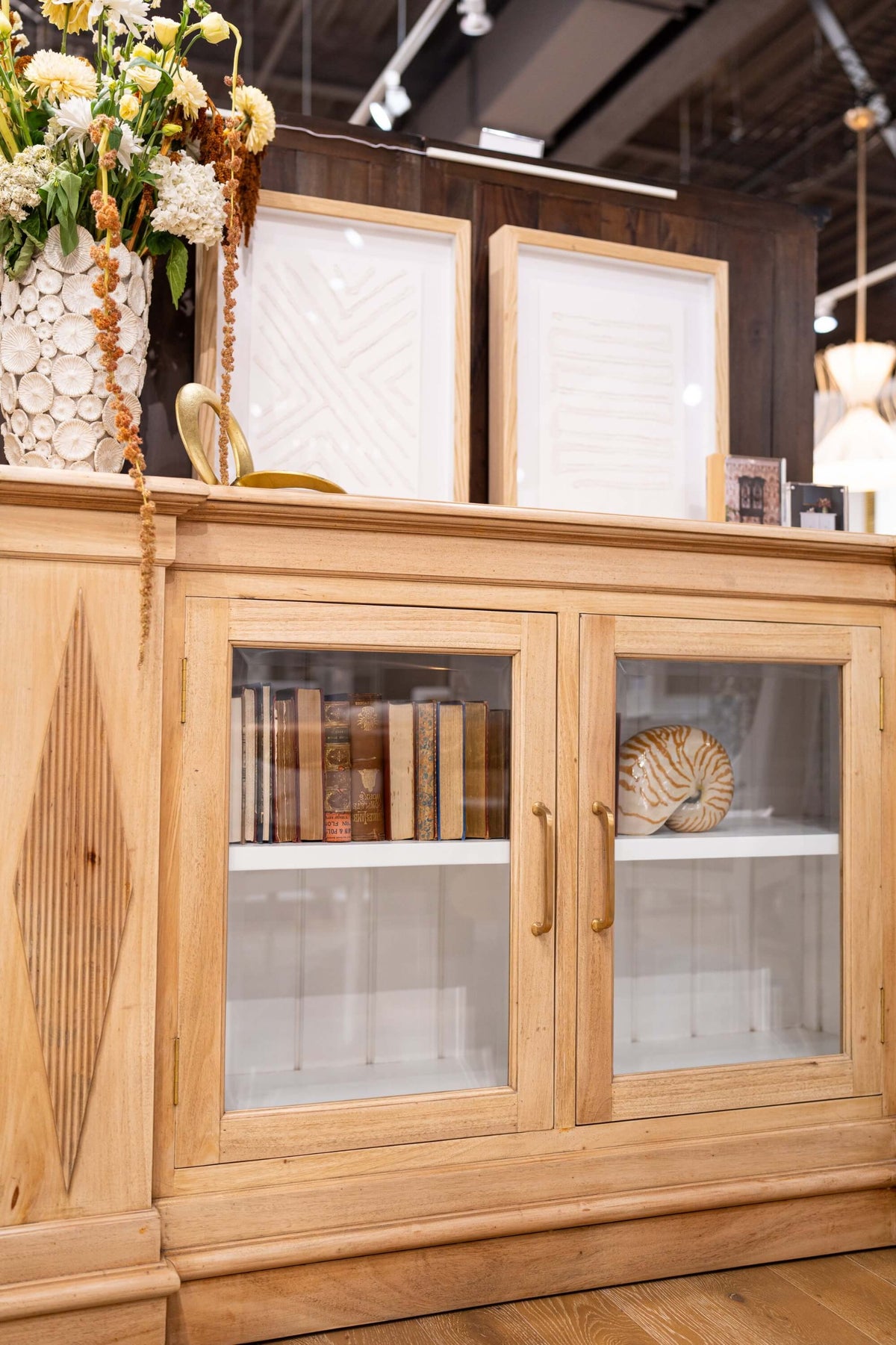 Narbonne Sideboard in Fruitwood w/ True White Interior