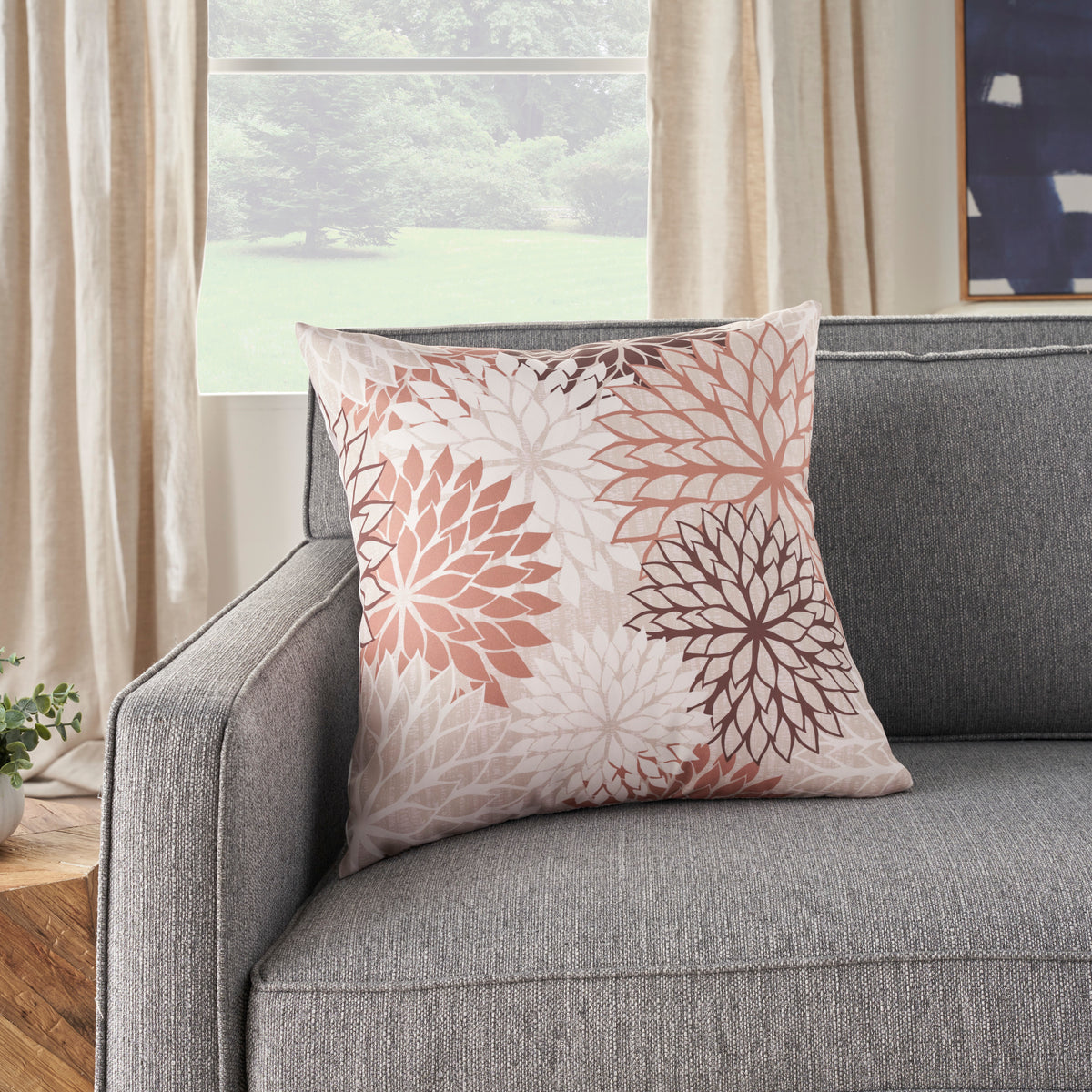 Aloha ALH05 Natural 20" x 20" Throw Pillows
