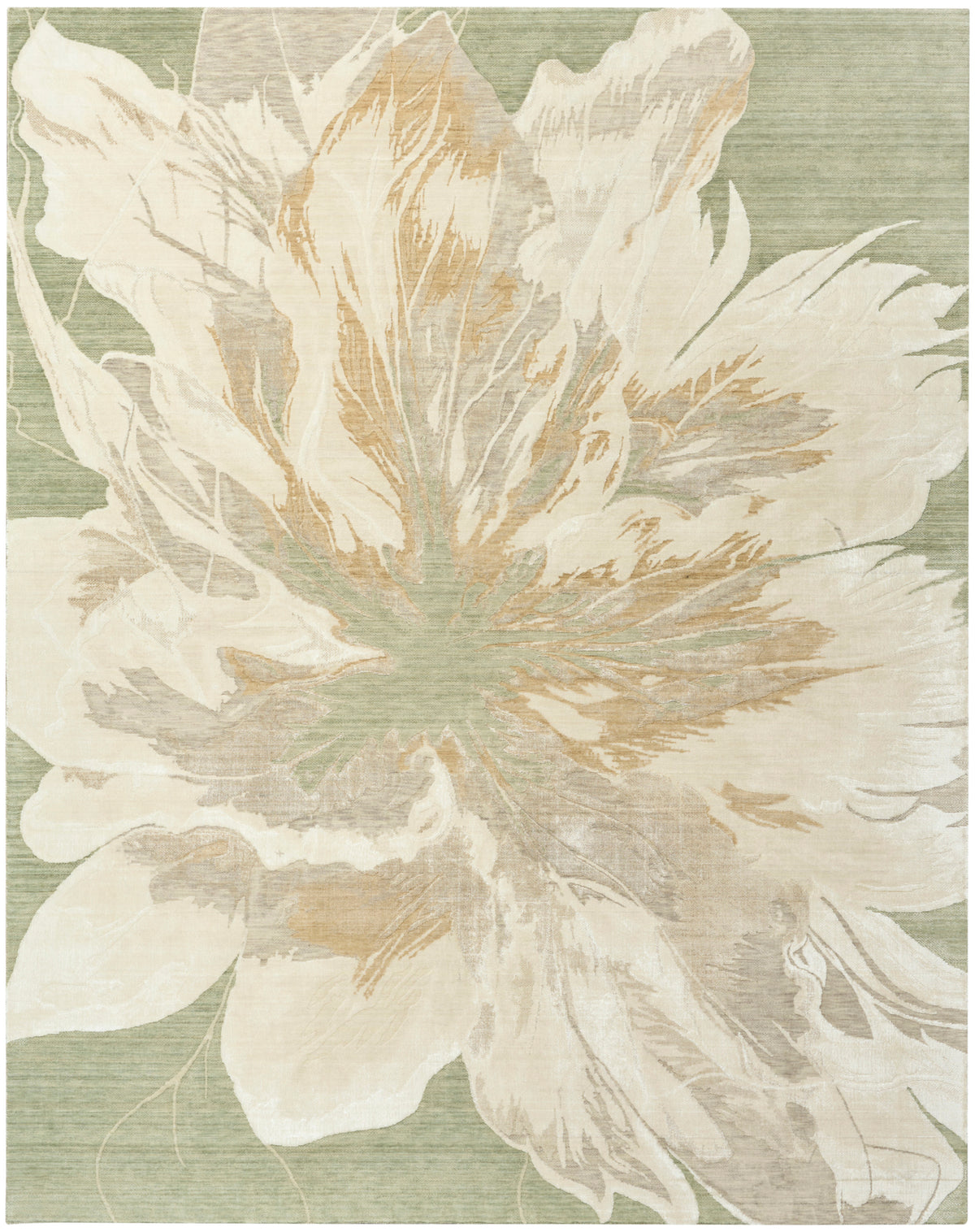 Brushlight BRL02 Green Ivory Rug