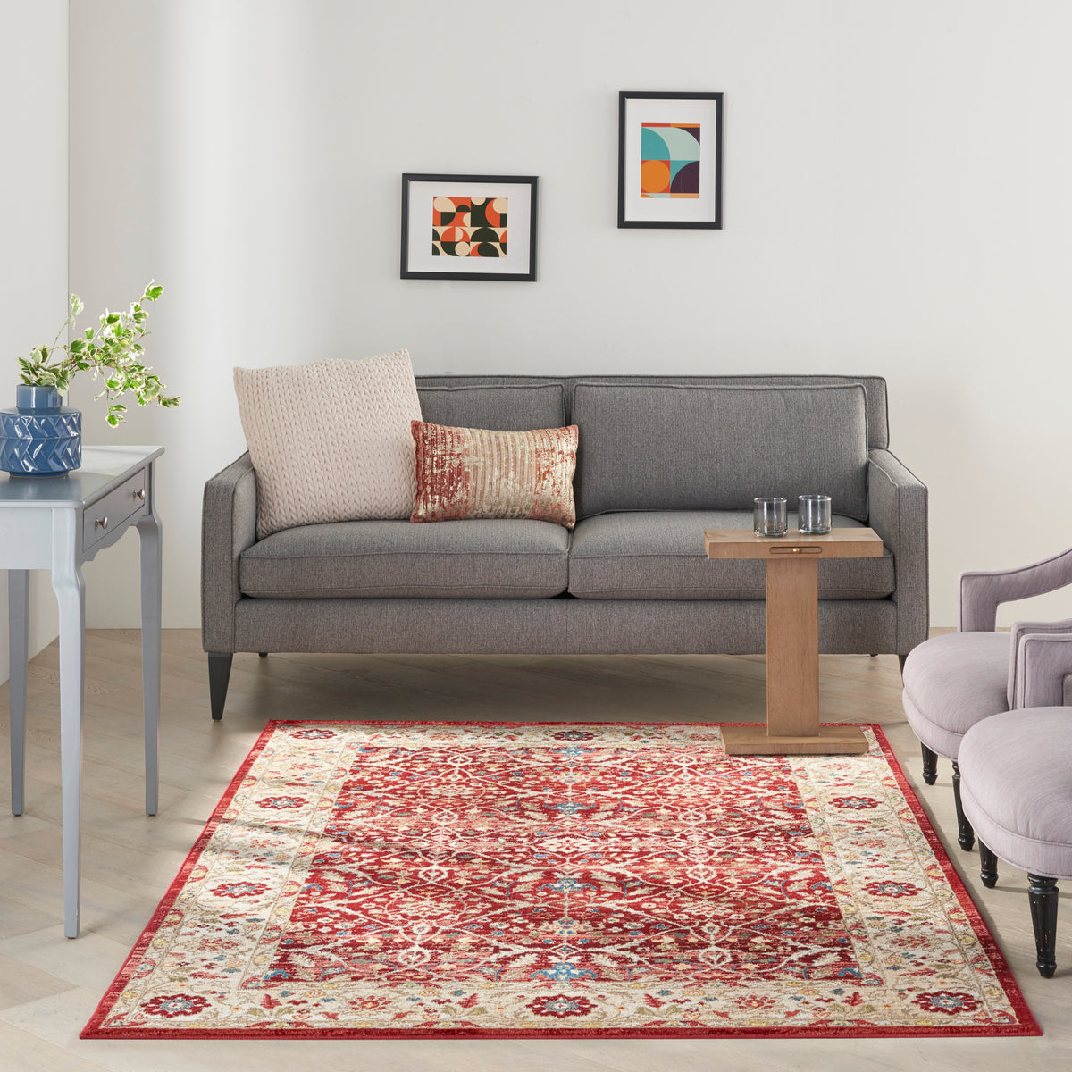 Karisma KAR03 Brick Ivory Rug