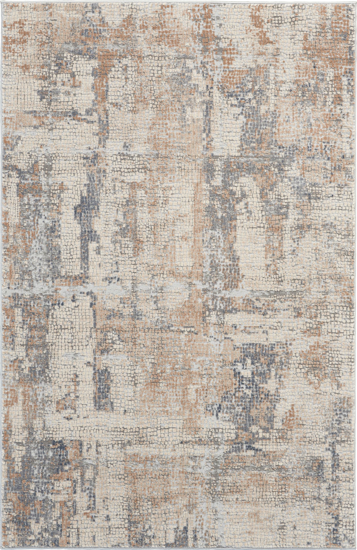 Rustic Textures RUS06 Beige Grey Rug