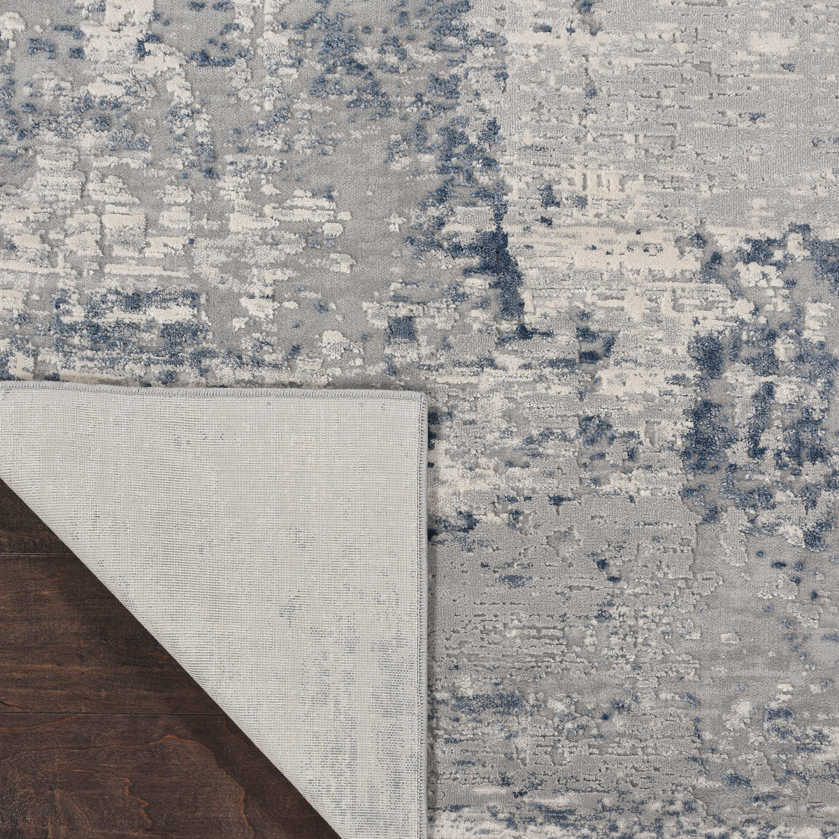 Rustic Textures RUS10 Ivory Blue Rug