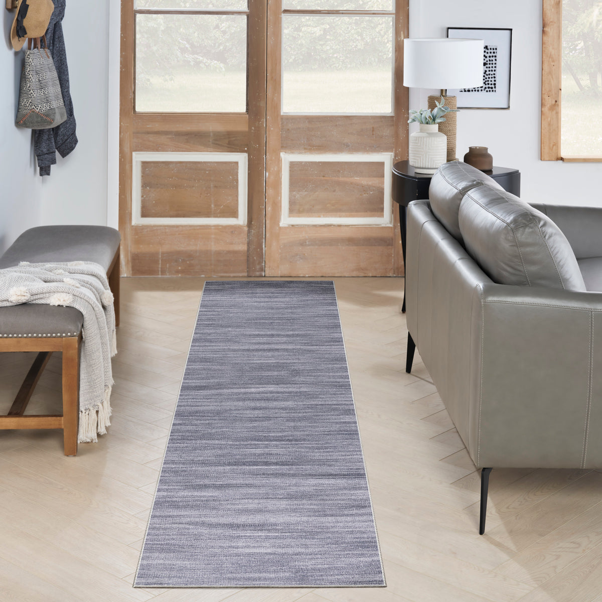 Nourison Washables NWB03 Grey Rug