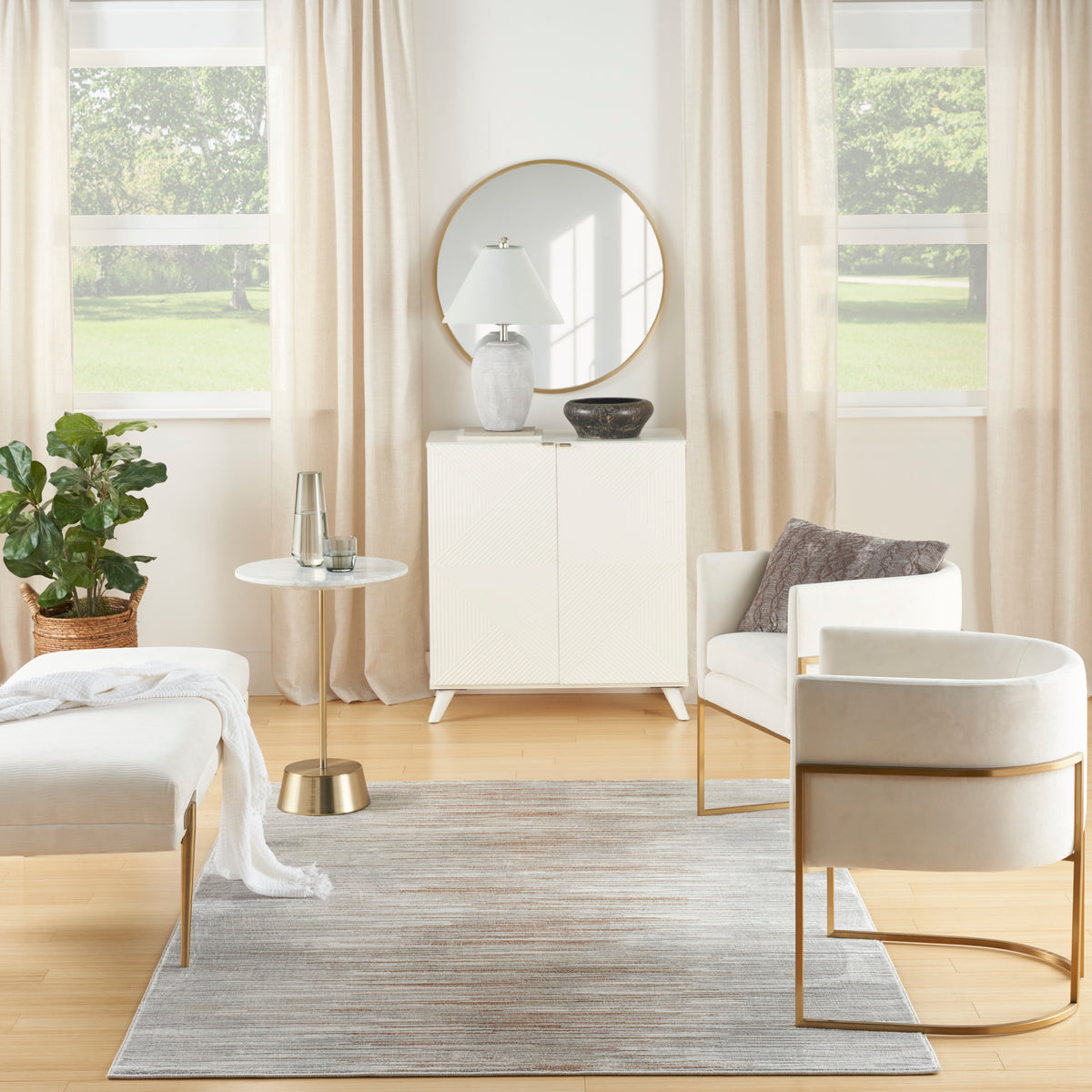 Home Texture HMT01 Ivory Grey Rug