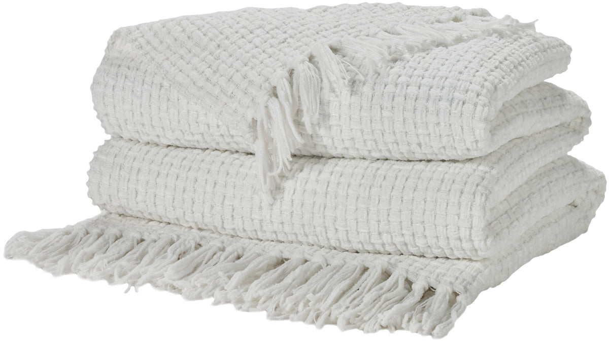 Lifestyle ZH225 White 50" x 60" Throw Blankets
