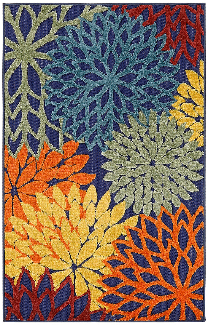 Aloha ALH05 Navy Multicolor Rug