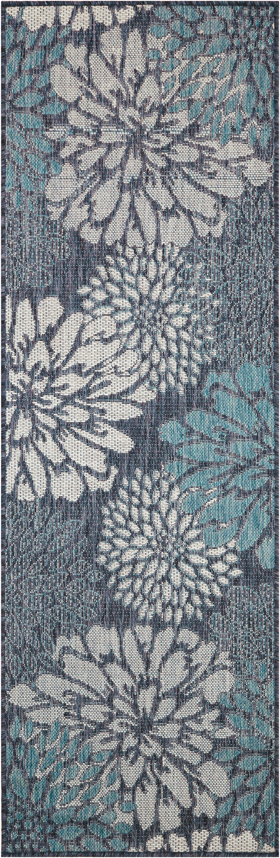 Garden Oasis GOA06 Navy Rug