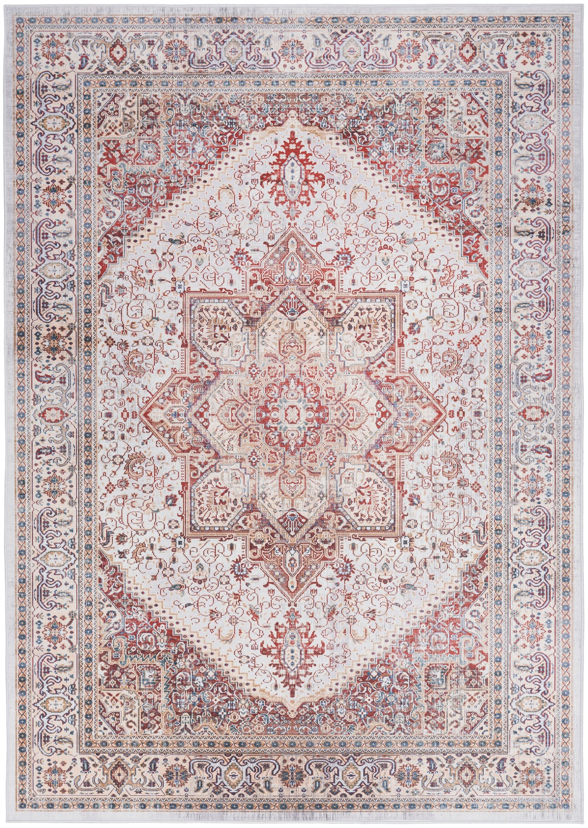 Vintage Home VNH01 Ivory Red Rug