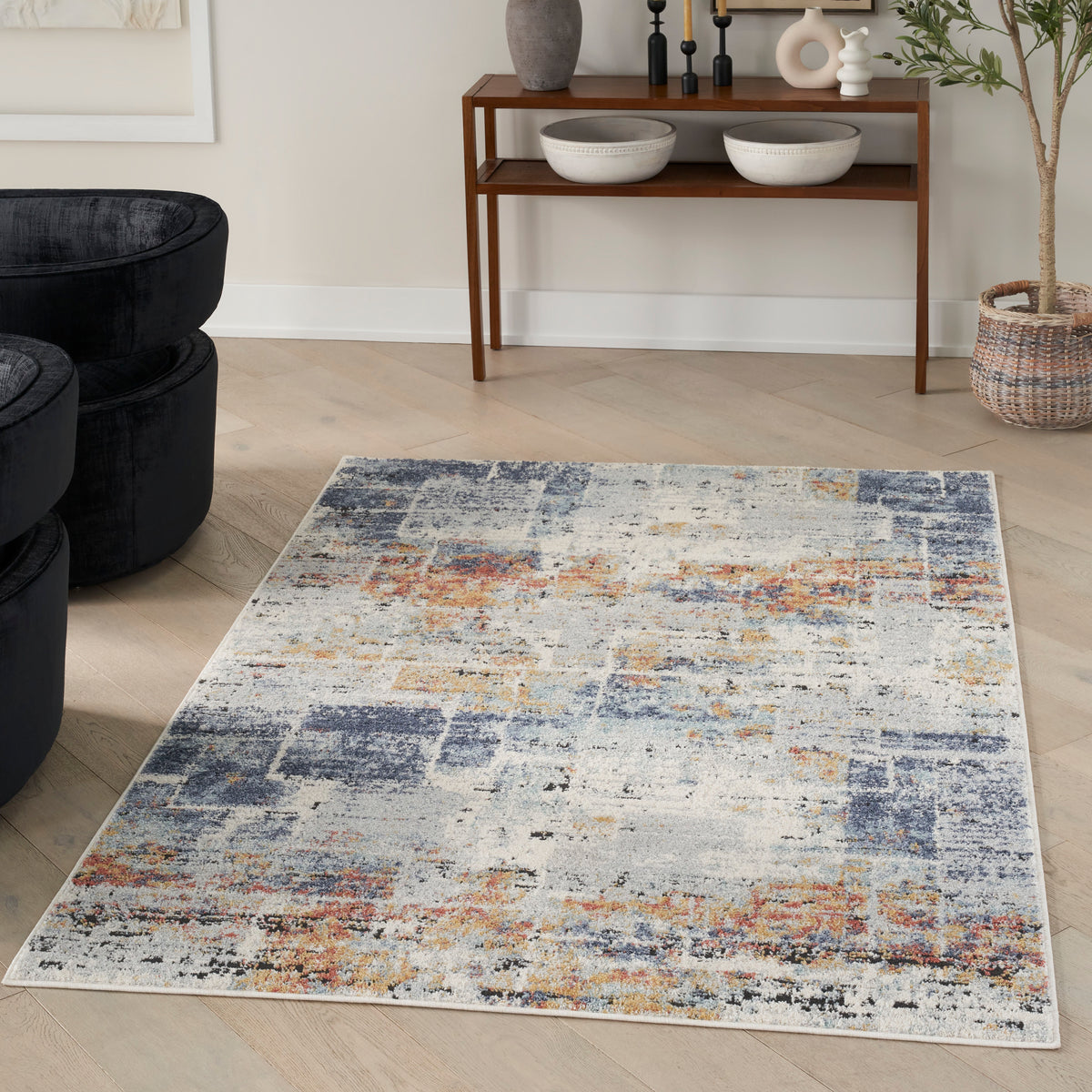 Motion MTT03 Blue Multicolor Rug