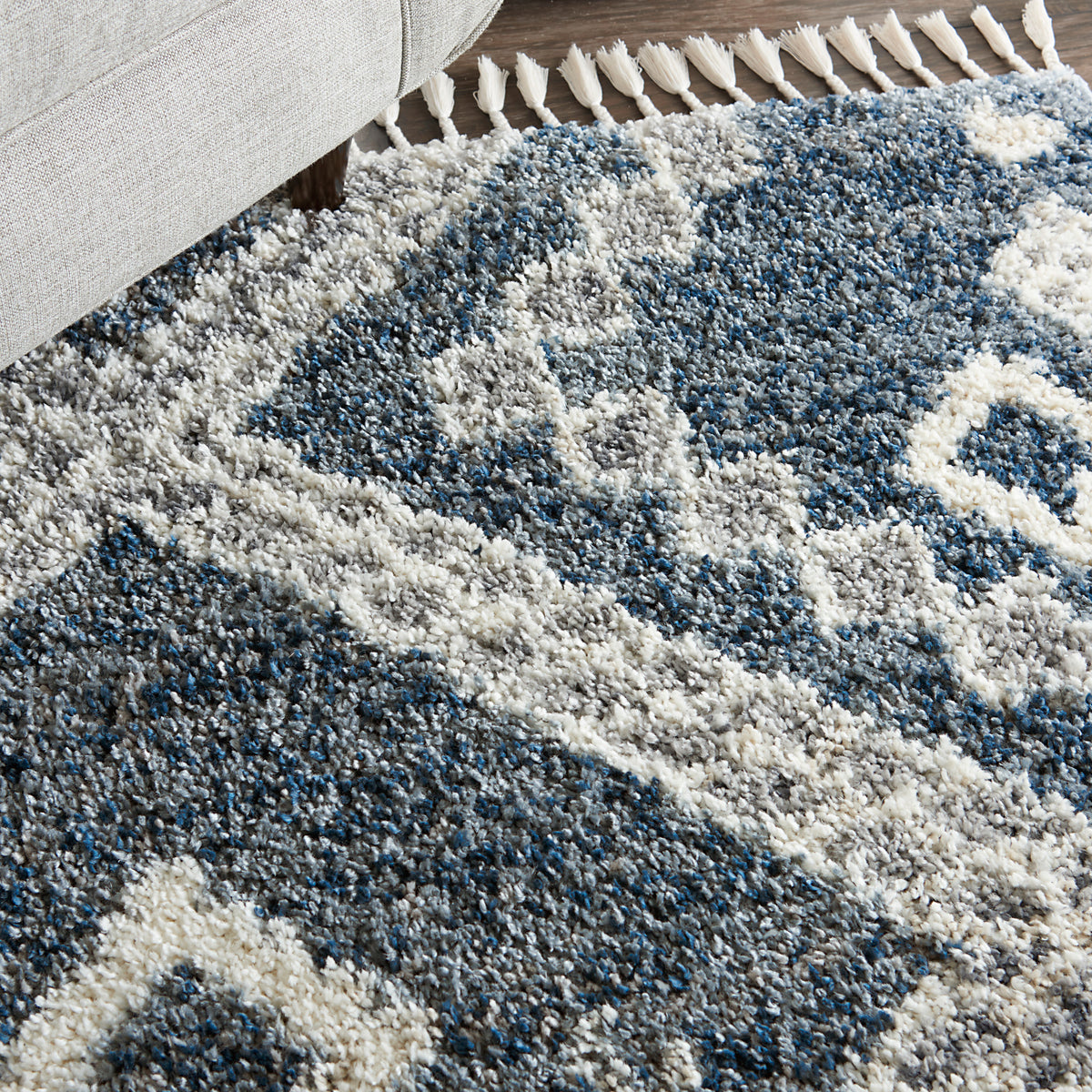 Oslo Shag OSL02 Denim Blue Rug