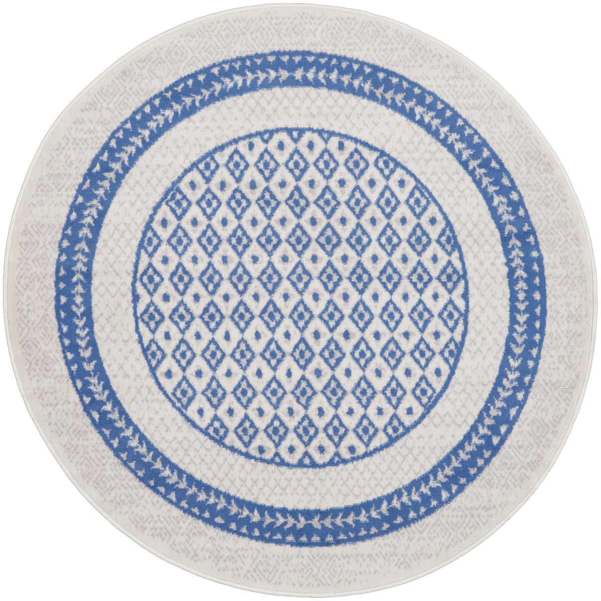 Whimsicle WHS13 Ivory Blue Rug
