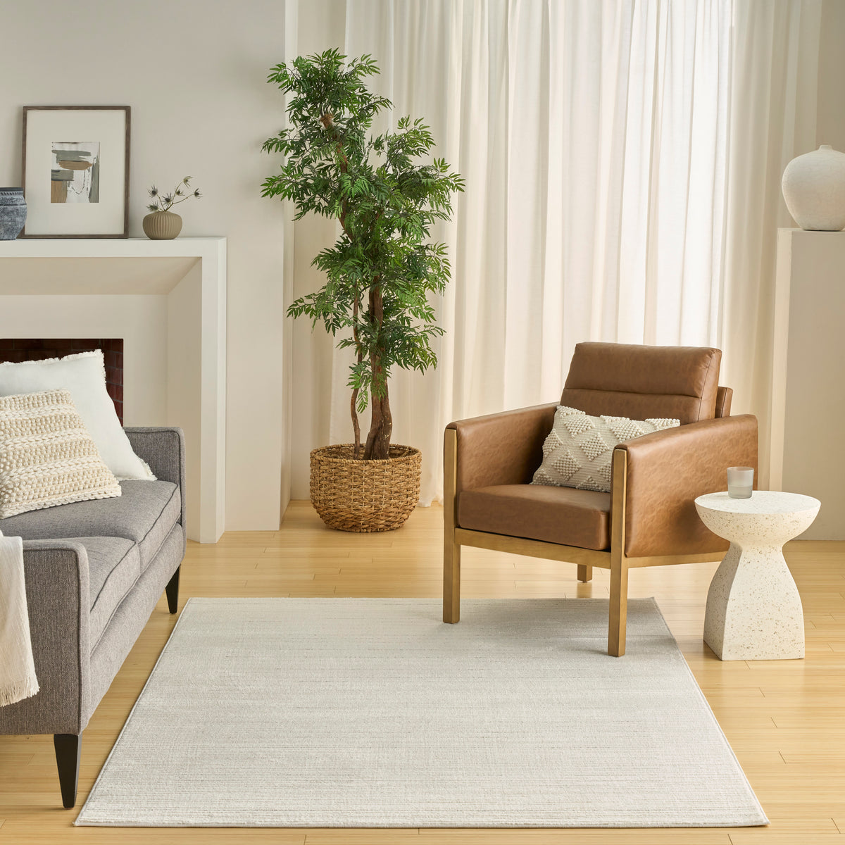 Ivory Hues IVH04 Ivory Grey Rug