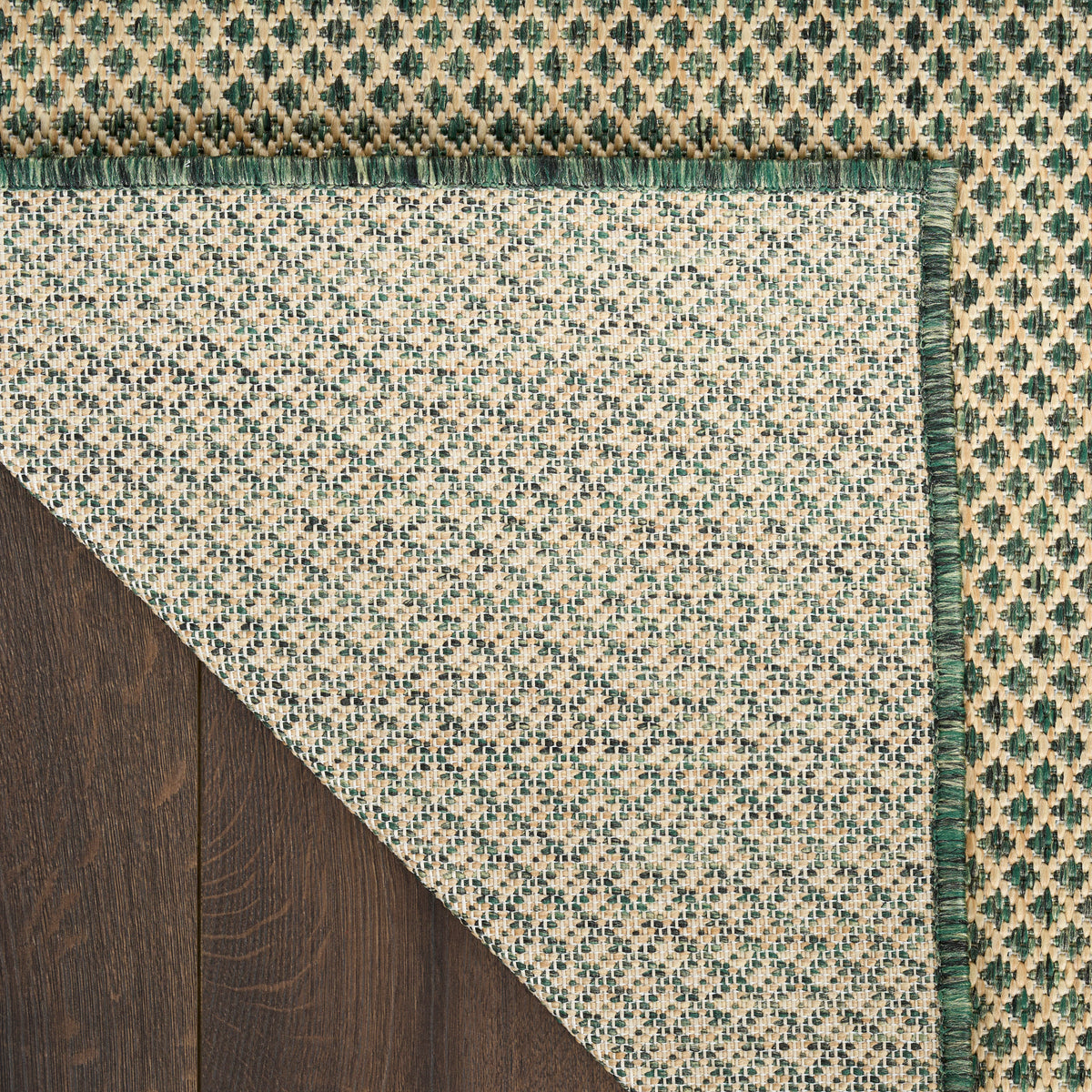 Courtyard COU01 Green Rug