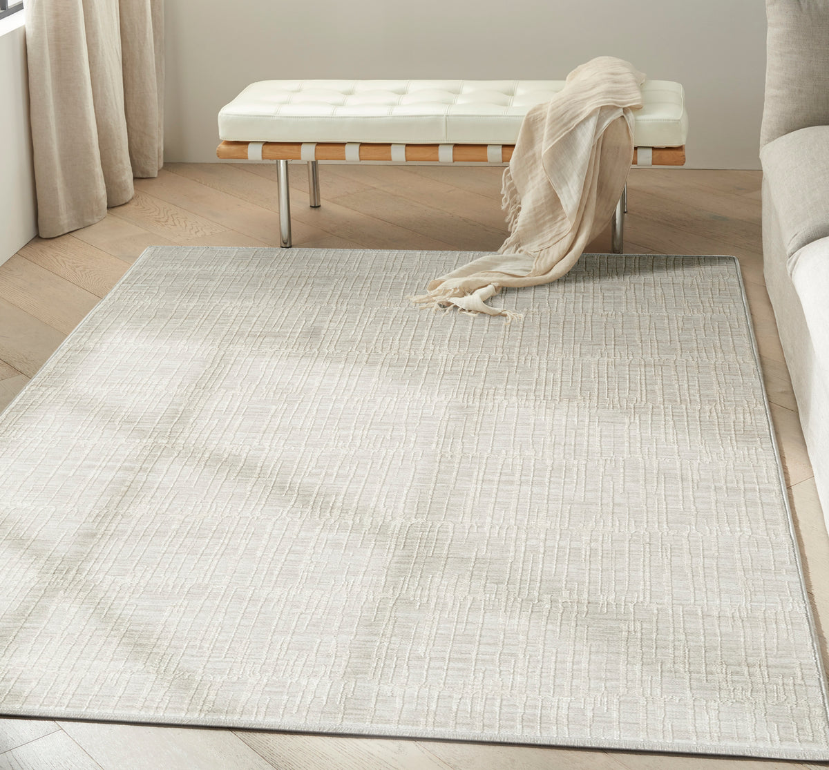 CK079 Notes NOT02 Silver Ivory Rug